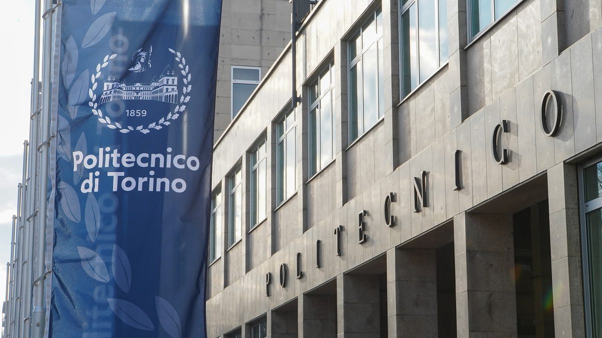 Politecnico di Torino campus building at Corso Duca degli Abruzzi