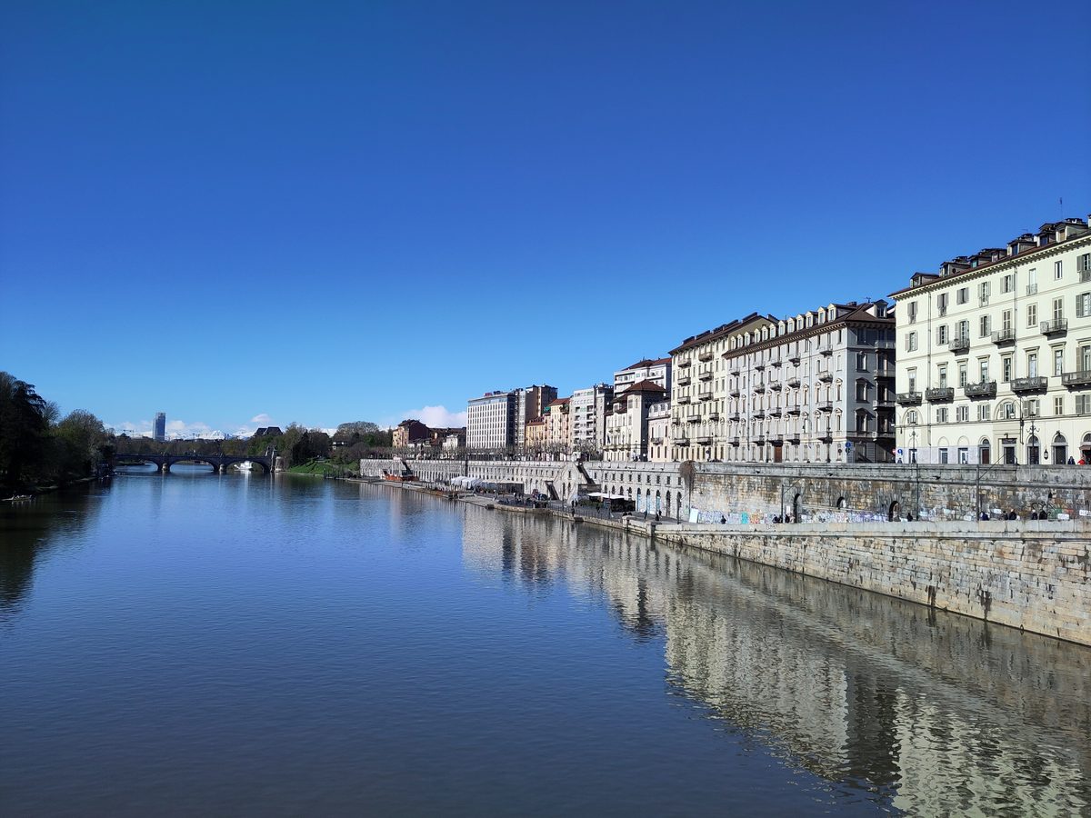 Murazzi and the Po River in Torino